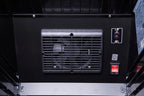 Gastro-Cool GD135 Getränkekühlschrank Retro Slim 135 Liter schwarz/schwarz, LED, Retro Design
