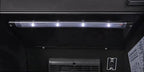 Gastro-Cool GD135 Getränkekühlschrank Retro Slim 135 Liter schwarz/schwarz, LED, Retro Design