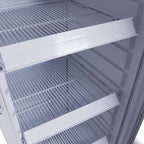 Gastro-Cool GD135 Getränkekühlschrank Retro Slim 135 Liter weiß/weiß, LED, Retro Design