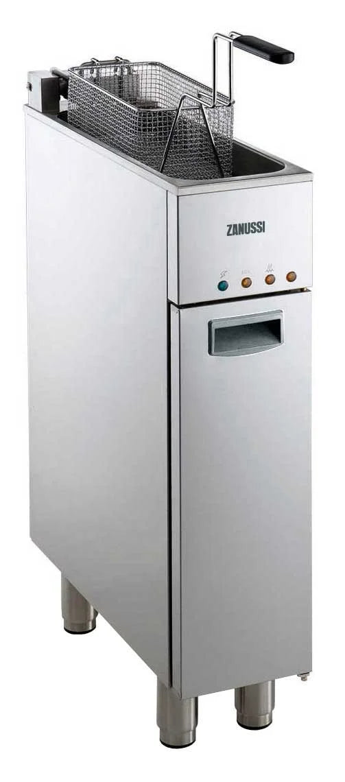 Zanussi Elektro-Fritteuse EVO 700 - Standgerät mit 1 direkt beheizten Becken 9 l und geschlossenem Unterbau