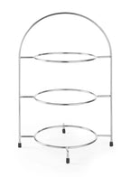 Teller-Etagere, Chromstahl, 29x20x44cm