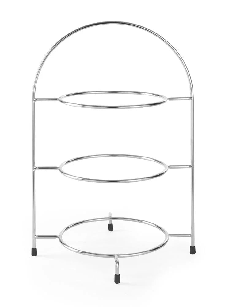 Teller-Etagere, Chromstahl, 29x20x44cm