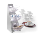 Multi Rack mit 3 SAN Schüssel 1 l Edelstahl