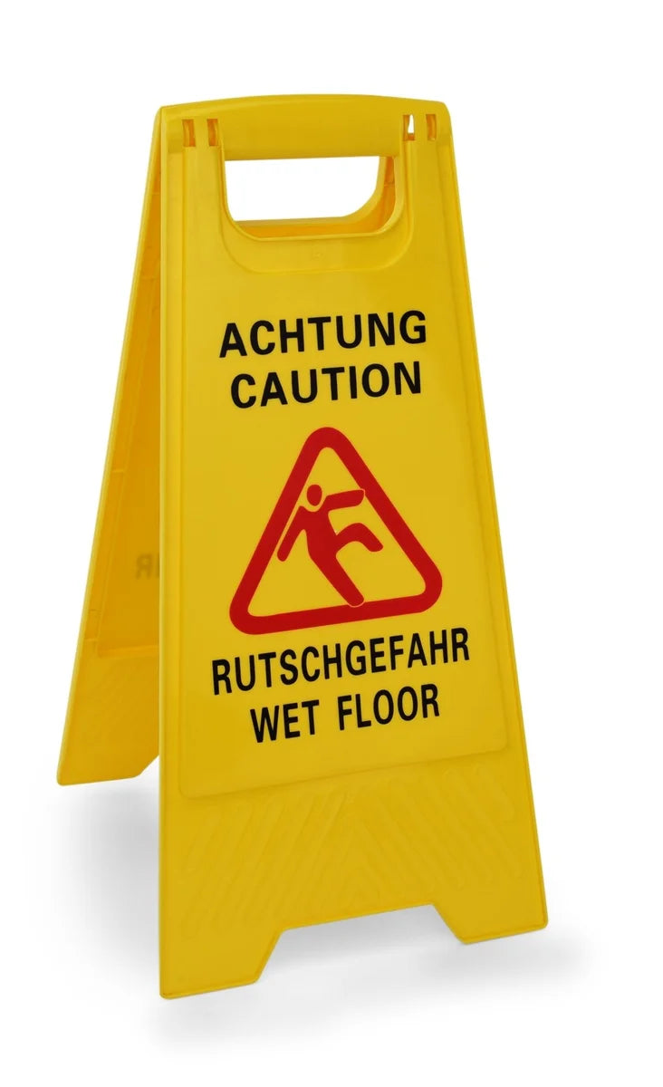 WAS Germany Aufsteller Achtung Rutschgefahr / Caution Wet Floor