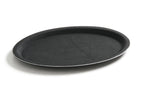Serviertablett Rubberform oval, schwarz, 325x530 mm