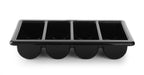 Besteckbehälter GN 1/1 - 4 Fächer schwarz