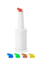 Dosierflasche + Krüge, 9x30cm, 0,8l rot