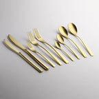 Comas Serie BCN Colors Gold 18/0 Kuchengabel