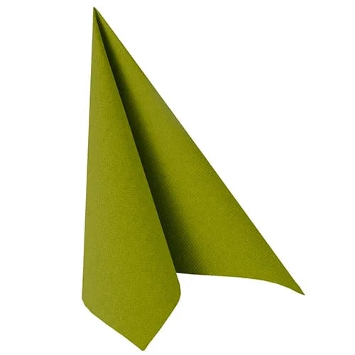 Papstar 50 Servietten ROYAL Collection 1/4-Falz 40 cm x 40 cm olivgrün