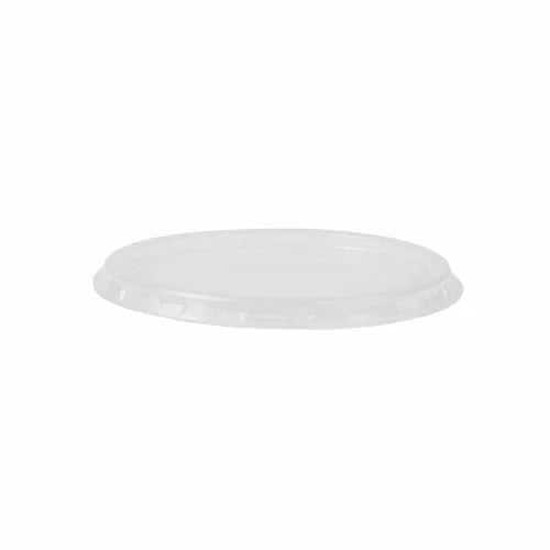 Papstar 50 Deckel für Dressingbecher, PP rund Ø 7,1 cm x H: 0,5 cm transparent