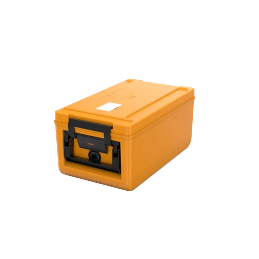 Rieber Thermobox thermoport® K 100 beheizter Toplader, orange, Inhalt: 26 Liter