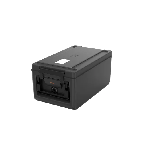 Rieber Thermobox thermoport® K 100 beheizter Toplader, schwarz, Inhalt: 26 Liter