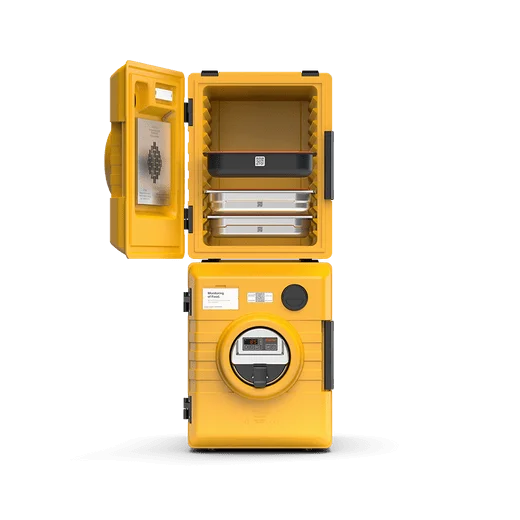 Rieber Thermobox thermoport® K 1000 umluftbeheizter Frontlader, orange, Inhalt: 52 Liter