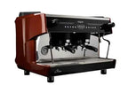 Gaggia Milano Siebträgermaschine LA PRECISA TALL CUP 2-Gruppig, Festwasseranschluss, 2 Dampflanzen, moderne Optik, rot/schwarz, inkl. Aufstellung