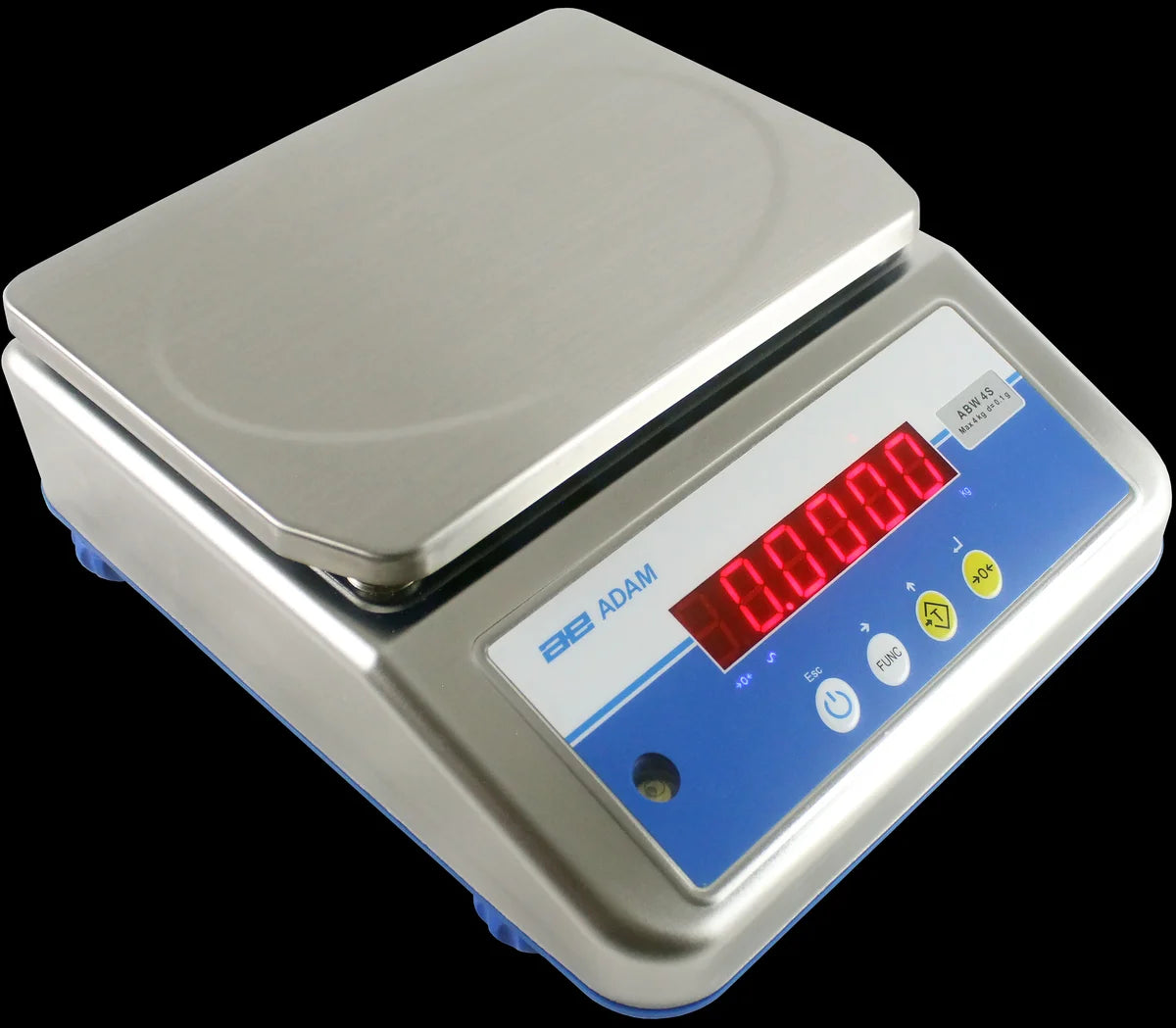 AE Adam Aqua ABW-S Wasserfeste Edelstahlwaagen, Kapazität 32kg/ Lesbarkeit 2g