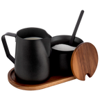 APS Milch- und Zucker-Set, schwarz