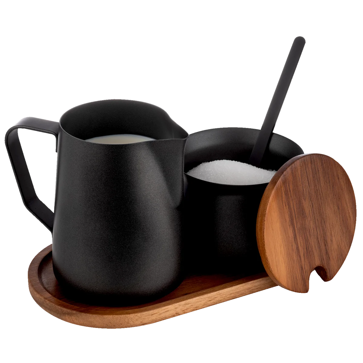 APS Milch- und Zucker-Set, schwarz