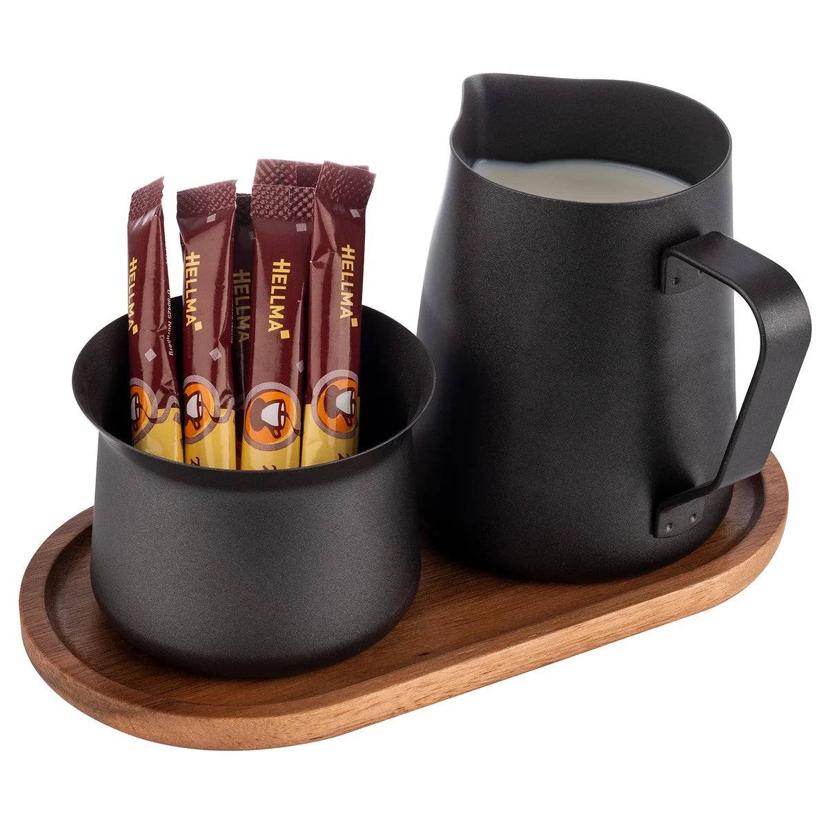 APS Milch- und Zucker-Set, schwarz