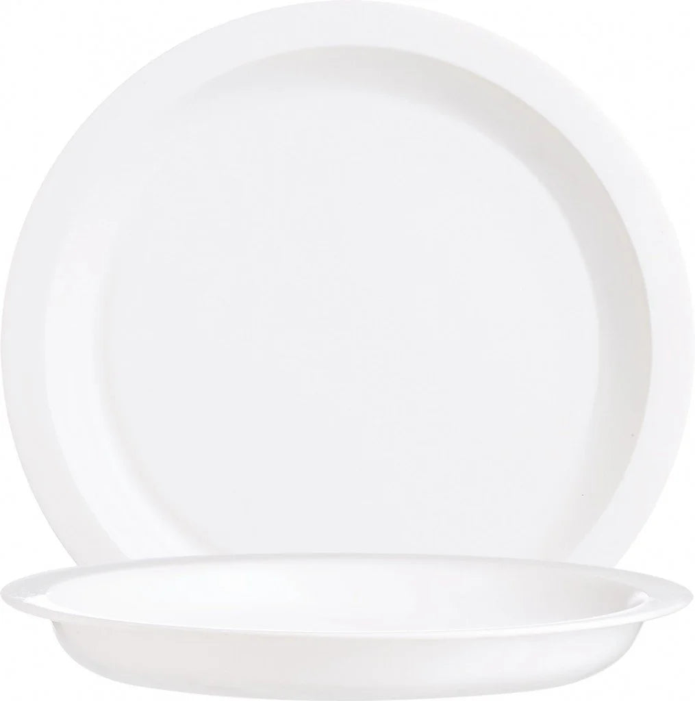 Arcoroc Restaurant White Teller halbtief 25 cm, weiß