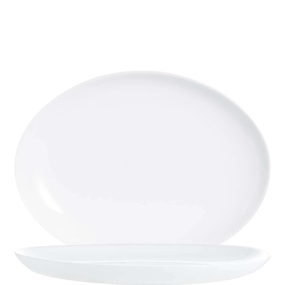 Arcoroc Evolutions White Platte oval 33 x 25 cm, weiß
