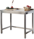 Edelstahl Arbeitstisch Profi 1800 x 700 mm - mit Aufkantung