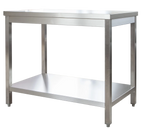 Edelstahl Arbeitstisch Profi  1600 x 600 mm - mit Grundboden