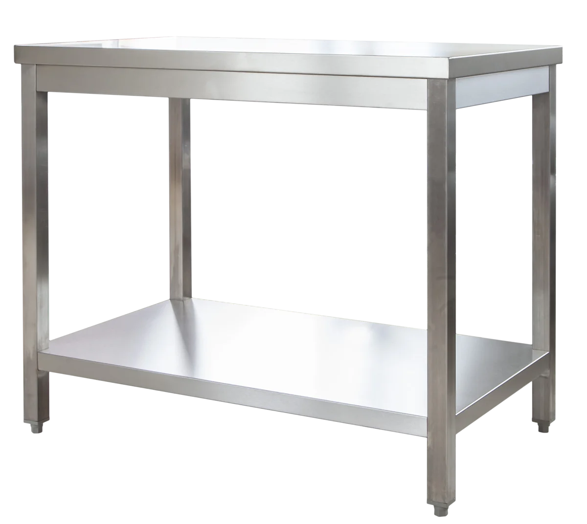 Edelstahl Arbeitstisch Profi  1600 x 600 mm - mit Grundboden
