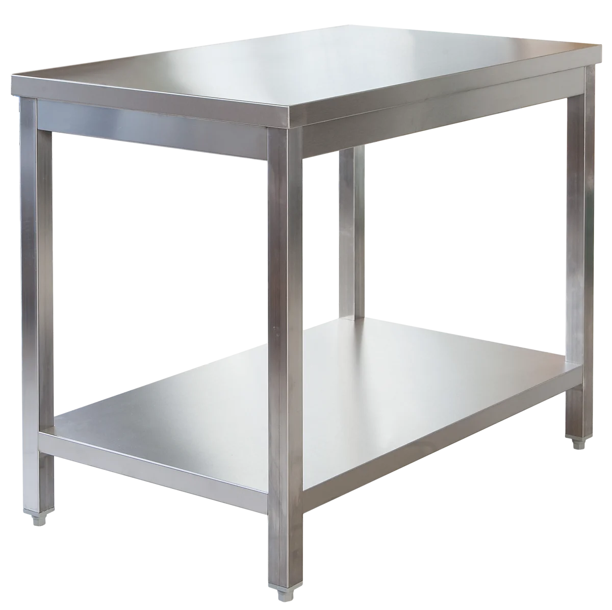 Edelstahl Arbeitstisch Profi  1600 x 600 mm - mit Grundboden