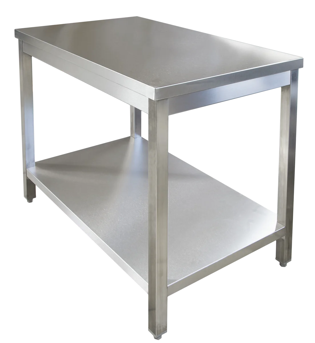 Edelstahl Arbeitstisch Profi  1600 x 600 mm - mit Grundboden