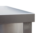 Edelstahl Arbeitstisch Profi  1600 x 600 mm - mit Grundboden