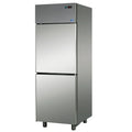 Mastro Kühlschrank 600 Liter aus Edelstahl mit 2 Türen, 0°/+10°C
