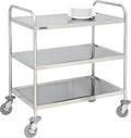 Edelstahlwagen 3 Tabletts