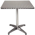 Bolero Bistrotisch 700x700 mm Edelstahl, 1 Bein