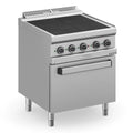 Elektroherd Serie 700 - 70/70 mit Elektrobackofen - 4 quadratische, abgesenkte Kochfelder - 15,3 kW