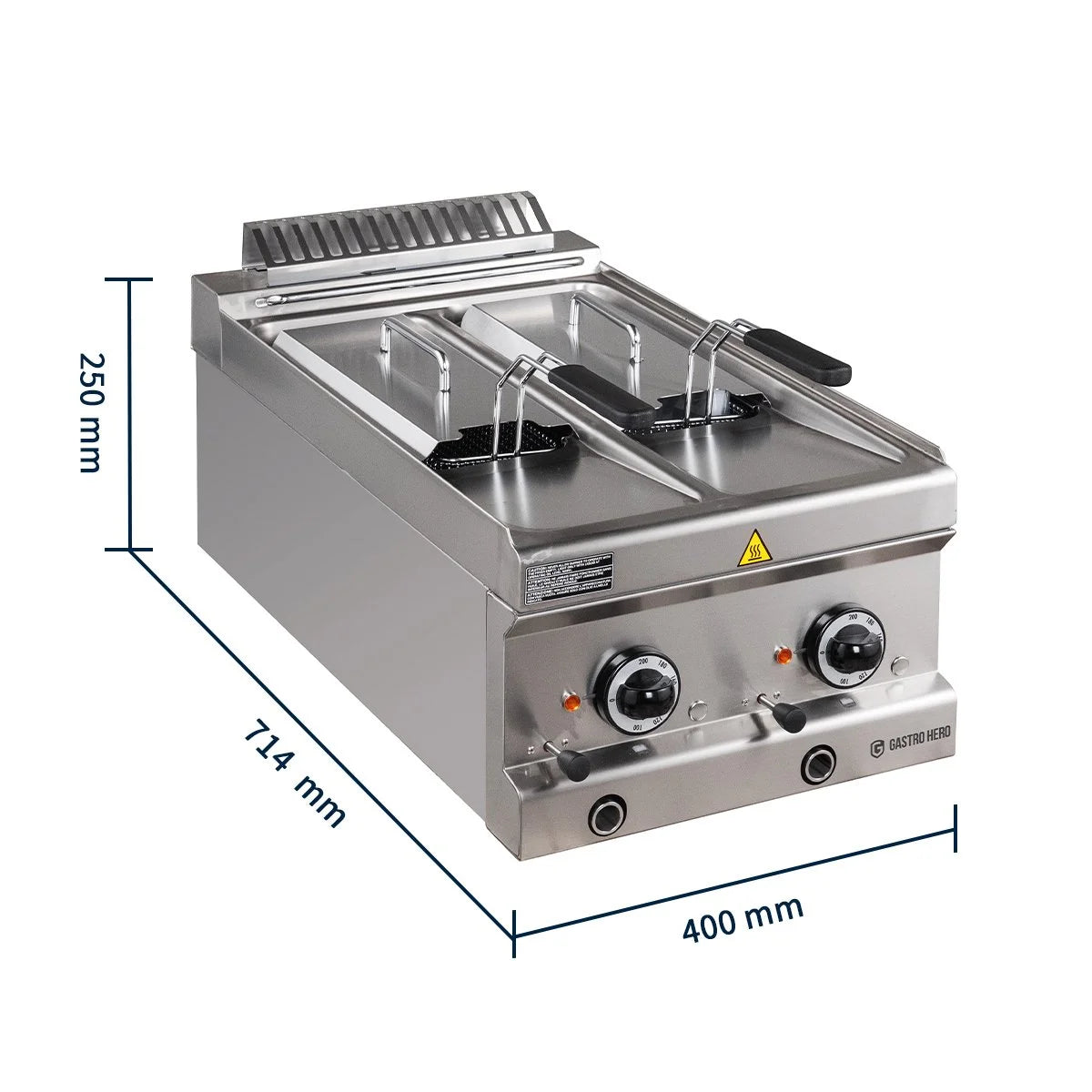 Elektrofritteuse Serie 700 - 40/70 - 6+6 Liter - Tischgerät