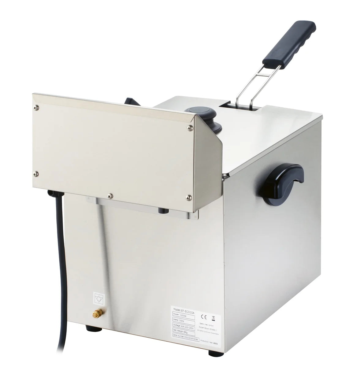 Elektro-Fritteuse ECO 10 Liter mit Ablasshahn