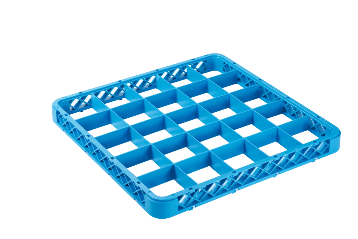 Aufsatz 25 Fächer 89x89 mm für Spülkorb, blau