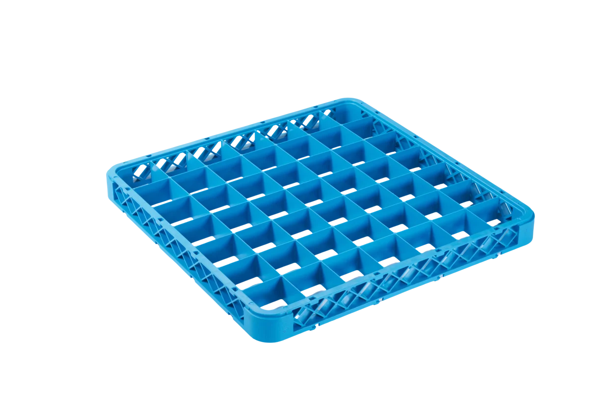 Aufsatz 49 Fächer 60x60 mm für Spülkorb, blau