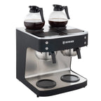 Filterkaffeemaschine ECO 2x 2 Liter schwarz inkl. 2 Glaskannen, 200 Tassen/Std., Professionelle Kaffeemaschine groß