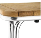 Bolero Terrassentisch 700x700 mm Eschenholz, 4 Beine