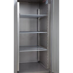 Gastronomie Tiefkühlschrank ECO 700 GN 2/1 Monoblock, 616 Liter Kühlraumvolumen, 3 verstellbare Einlegeböden, Robuste Bauweise, Edelstahl