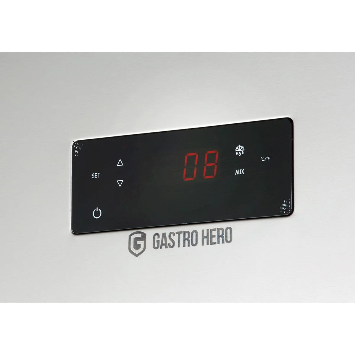 Gastronomie Kühlschrank ECO 700 GN 2/1 Monoblock , 616 Liter Kühlraumvolumen, 3 verstellbare Einlegeböden, Robuste Bauweise, Edelstahl