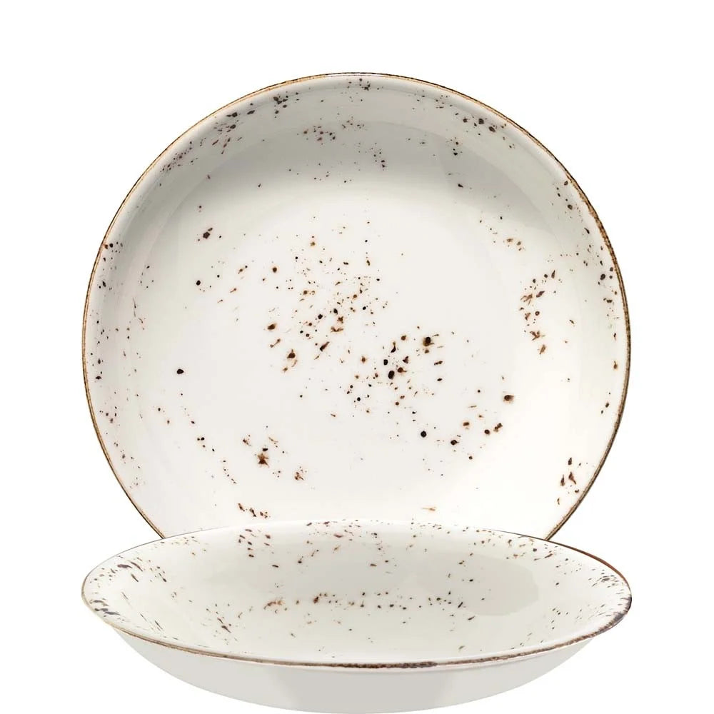 Bonna Premium Porcelain Grain Gourmet Teller tief 20 cm, weiß