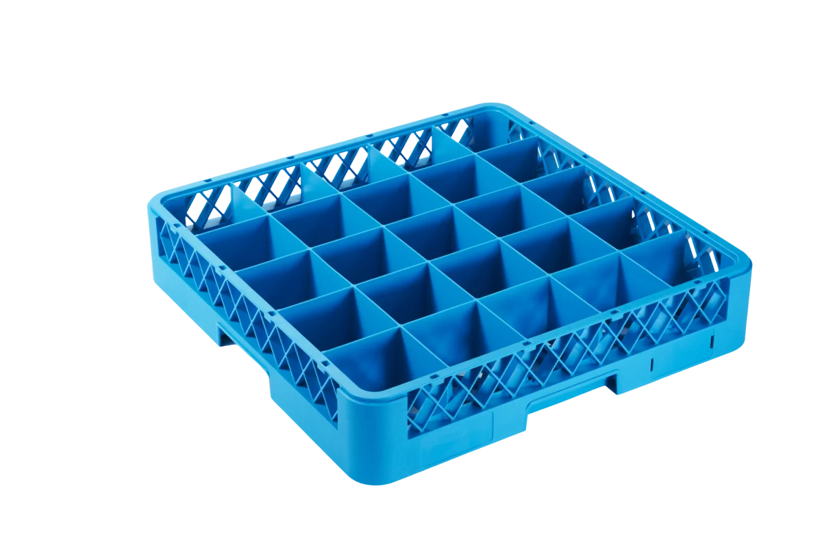 Spülkorb 500x500 mm 25 Fächer 89x89 mm, blau