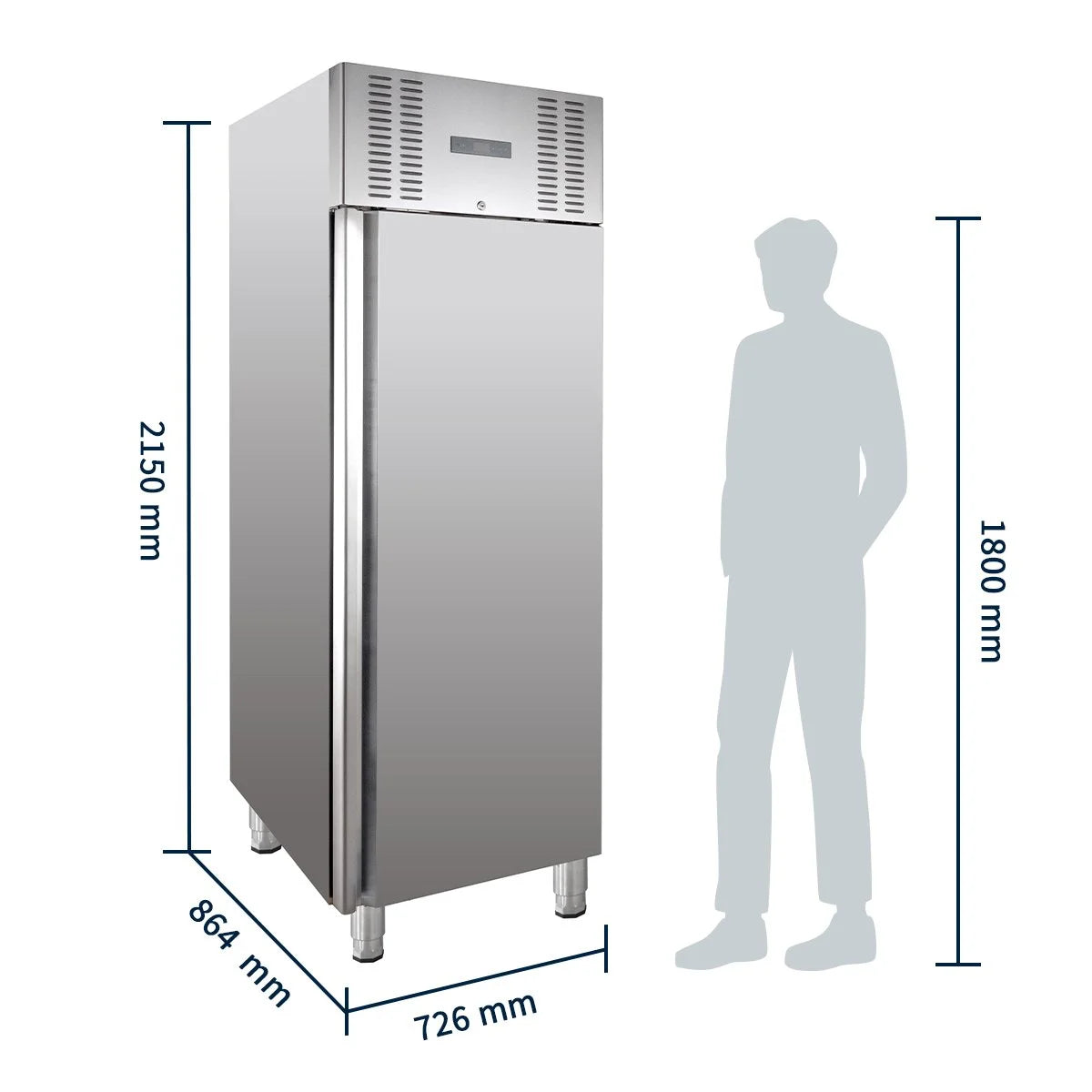 Kühlschrank ELINE 650 GN 2/1 Monoblock - hohe Energieeffizienz