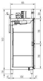 Kühlschrank Profi 700 GN 2/1 - mit 2 Halbtüren