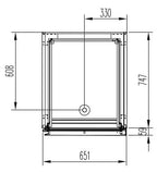 Kühlschrank Profi 700 GN 2/1 - mit 2 Halbtüren