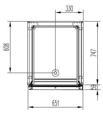 Kühlschrank Profi 700 GN 2/1 - mit 2 Halbtüren