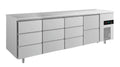 A&S Kühltisch -2 bis +8°C 2330x700x850mm mit 1x zwei Schubladen und 3x drei Schubladen (4DDDZ)