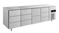 A&S Kühltisch -2 bis +8°C 2330x700x850mm mit 1x zwei Schubladen und 3x drei Schubladen (4DDZD)